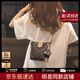 CharisKitty輕奢小c&k包包女款2025年通勤水桶包單肩斜挎女包生日禮物送女友 CK女包-咖色【送女友老婆女生禮物走心】