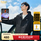 卡賓（CABBEEN）【三防】山系戶(hù)外連帽夾克男2024秋冬新款寬松休閑印花潮外套 煤黑色01 L /175/50