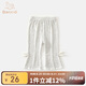 班喜迪女童褲子夏裝2025新款女寶寶喇叭褲童裝七分褲夏季兒童薄款打底褲 灰色 80