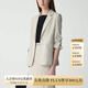PRICH【防曬UPF50+涼感】簡(jiǎn)約職場(chǎng)西裝套裝2025夏新款收腰外套女 79橄欖綠西裝 M