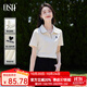 歐莎（OSA）愛(ài)心刺繡polo衫女2025年夏季新款女士t恤高檔短袖通勤顯瘦上衣 米白 S