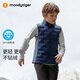 moodytiger校服神器兒童羽絨馬甲鴨絨背心男女童輕薄保暖拒水透氣彈力秋冬款
