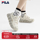 FILA 斐樂(lè )可頌鞋復古運動(dòng)鞋女冬休閑鞋老爹鞋 豆腐白/燕麥色-TO 37.5 (235mm)