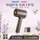飛利浦（PHILIPS）吹風(fēng)機家用大功率電吹風(fēng)負離子護發(fā)時(shí)尚小巧便攜款生日禮物送女友節日禮物 BHD321黑金筒