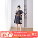 婧麒孕婦裝夏裝連衣裙時(shí)尚印花小熊t恤裙子短袖中長(cháng)款寬松孕婦裙