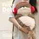多愛(ài)（Duoai）正版小海豹玩偶毛絨玩具抱睡海獺公仔男生日禮物女生禮物 正版棕色耳機海豹【70厘米】 送女孩女友道歉禮物兒童送女生男生