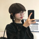 路讓宋2026新款貝雷帽燈芯絨前進(jìn)帽女英倫風(fēng)復古大頭圍小眾百搭畫(huà)家帽子 CD077燈芯絨貝雷帽【咖啡色】 均碼