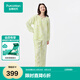 全棉時代新品家居服親膚透氣越穿越柔女士純棉睡衣空氣褶皺紗