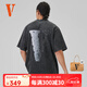 VLONE【 STAPLE】25新品月球大LOGO印花燙鉆時尚個性寬松短袖T恤 VLTE25010BK M