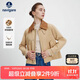 Navigare意大利小帆船女士短款工裝風(fēng)衣全棉巴恩風(fēng)外套2331505501沙XL