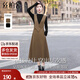 絲柏舍設(shè)計感連衣裙2025秋裝新款女裝修身顯瘦中長款裙子