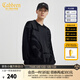 卡賓男裝 LOGO提花針織衫2024秋冬新款寬松毛衣潮流休閑線(xiàn)衫W 煤黑色01 XL /180/52