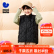 迷你巴拉【三防】男女童防風(fēng)保暖親子羽絨服寶寶立領(lǐng)羽絨馬甲 黑色90001 150