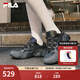 斐樂(lè )（FILA）官方女鞋爪爪鞋老爹鞋2025秋季新款復古休閑鞋運動(dòng)鞋 影黑灰/黑-DB 38