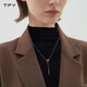 TFY幾何吊墜毛衣鏈女長(cháng)款不掉色小眾高級感流蘇項鏈2026新款爆款配飾 幾何吊墜項鏈【鏈長(cháng)41.5cm+5.6cm】