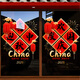 嬈歌中秋國慶節馬年新年裝飾品玻璃門(mén)貼紙商場(chǎng)珠寶店櫥窗節日氛圍門(mén)貼 中秋國慶95A（國慶快樂(lè ) 中秋快樂(lè )）一對 小