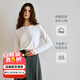 Olrain歐芮兒法式純色基礎(chǔ)百搭長(zhǎng)袖T恤2025秋季新款簡(jiǎn)約時(shí)尚上衣 白色 M