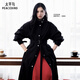 太平鳥(niǎo)【張婧儀同款】暮色風(fēng)衣25商場(chǎng)長(cháng)款多搭休閑風(fēng)衣A1BEF3419 黑色 M 160