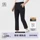 KOLON SPORT/可隆戶外軟殼褲 女子防潑水透濕修身版型微喇軟殼長(zhǎng)褲 LKLP5AN004-BK 黑色 M 165/74A