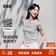 森馬（Semir）短袖T恤女短款套頭衫氣質(zhì)休閑2025夏假兩件緊身衣服109325100013