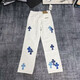 克羅心合集美式高街十字架刺繡直筒牛仔褲貼皮寬松水洗男女長(cháng)褲 774藍色貼皮十字架實(shí)拍圖 774藍 L