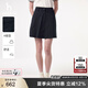 HAZZYS哈吉斯女裝 2025夏季款女士【PHIZ系列】純色簡(jiǎn)約A字半身短裙女 藏青色NV M (160/72A 40)