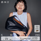 西木汀 愛(ài)軟糖 牛皮托特包女潮大容量單肩包通勤斜挎包 黑色大號