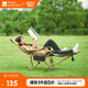 牧高笛（MOBIGARDEN）樂(lè )享躺椅 戶(hù)外露營(yíng)午休陪護折疊床帶頭枕折疊椅三擋可調節 細沙黃