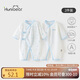 歡喜小熊新生兒連體哈衣寶寶夏季純棉護肚爬服0-6個月剛出生夏天嬰兒衣服