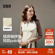 森馬（Semir）POLO衫女短款拼色插肩袖修身上衣小個(gè)子秋顯瘦套頭衫101524115003