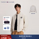 TOMMY HILFIGER【雙面穿】秋冬男女休閑美式學(xué)院棒球領(lǐng)飛行員夾克外套34451 米白色/印花AEF S （推薦：120-135斤）