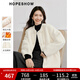 紅袖新中式國風(fēng)盤(pán)扣皮草冬季2024新款女裝兩穿圓領(lǐng)環(huán)保甜美氣質(zhì)短外套 米白004 S