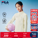 FILA【抗靜電】斐樂(lè )兒童童裝長(cháng)袖T恤2025年冬季新款女中大童上衣 水乳白-IV 165