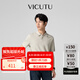 威可多（VICUTU）男士商務(wù)【慕斯衫】舒暖針織衫曠野美拉德百搭針織男友七夕禮物 米色（短袖polo） L