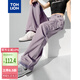 唐獅（TonLion）2024女寬松休閑工裝口袋腳口抽繩長褲