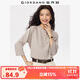 佐丹奴亨利衫女秋季純棉美式亨利領(lǐng)插肩七分袖上衣女13325771