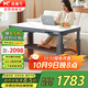 焱魔方新款輕移動(dòng)烤火桌1.5米電熱取暖桌雙升降語(yǔ)音烤火客廳茶幾長(cháng)方形電暖爐T10（1500隱藏爐/寶藍灰）