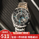 卡西歐（CASIO） 卡西歐(CASIO)男士手表 三眼防水運動(dòng)賽車(chē)表  鋼帶男表 EF-130D-1A2V