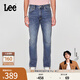 Lee【預售】【張凌赫代言】726舒適直筒丹寧復古水洗藍男牛仔褲休閑 中深藍 32 (140-150斤可選)