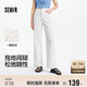 森馬（Semir）森柔牛仔牛仔褲女涼感闊腿褲25夏顯腿長(cháng)褲子109325124006
