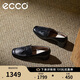 愛步（ECCO）高跟鞋女 一腳蹬粗跟淺口單鞋 型塑35方頭290943 黑色36