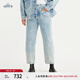 Levi's午夜藍(lán)牌系列女士美式復(fù)古vintage休閑簡約淺色牛仔長褲 藍(lán)色 26