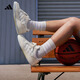 adidas ENTRAP美式校園風(fēng)低幫運動板鞋少年感復(fù)古籃球鞋阿迪達斯   米白色/灰色   37