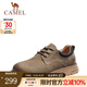 駱駝（CAMEL）男鞋新款工裝鞋低幫英倫真皮百搭休閑皮鞋男馬丁鞋 G13A136180 卡其 41