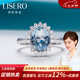 伊彩珠寶 2.65克拉海藍寶戒指18k金鉆石鑲嵌支持珠寶定制 2.65ct海藍寶戒指/9-17號拍下備注指圈號