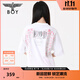 BOY LONDON【繁花】潮牌T恤情侶款短袖櫻花翅膀印花N01712 白色 XS