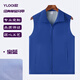 蠻威黨員義工志愿者馬甲定制logo印字廣告馬夾活動(dòng)宣傳公益工作服背心 寶藍 XL