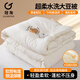 冠淘大豆纖維被子加厚保暖柔軟雙人超軟春秋通用學(xué)生宿舍四季棉被 冠淘（升級款-A類(lèi)大豆被）米白色 100x150cm(兒童夏季超薄款-約1斤）