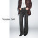 Massimo Dutti新季特惠2025女裝復(fù)古簡約高腰喇叭修身緊身牛仔褲05080624 黑色 36 (165/66A)