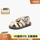 百麗（Belle）舒適休閑涼鞋女童商場(chǎng)同款鏤空羅馬涼鞋01330B75 米白色 33